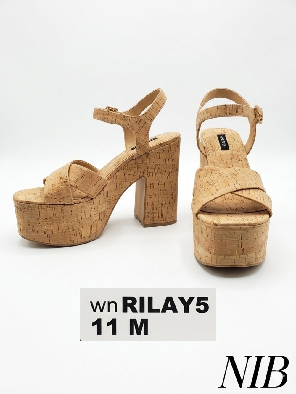 Nine West Cork Platform Sandals - Rilay5 - Size 11 M - NIB